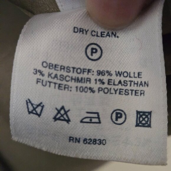 Lands' End Wool Cashmere Plaid 3 Button Blazer Academia Fully Lined Size 12 - Picture 5 of 5